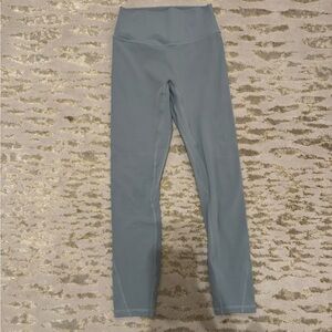 High-Waist Performance Leggings in Dusty Blue
